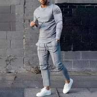 Adelard - Herren-Set mit Pullover und Hose – Grau