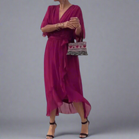 Isolde | Maxikleid aus Premiumstoff – Pink