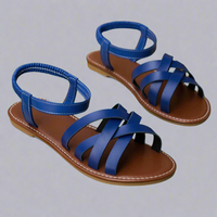 Mette | Handgefertigte, bequeme Sandalen aus hochwertigen Materialien – Blau