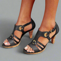 Nymara | Elegante Sandalen mit Komfort – Schwarz