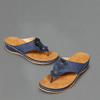 Ursaline | Orthopädische Retro-Sandalen – Dunkelblau