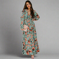 Winelisa | Elegantes Kleid mit Langen Ärmeln – Grün