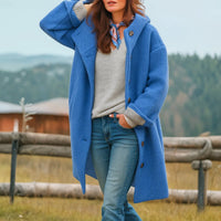 Olivia™ | Elegante Jacke aus Wolle – Blau