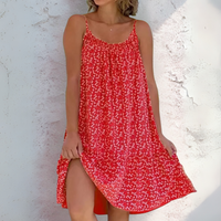 Louise™ | Bequemes Sommerkleid im entspannten Stil – Rot