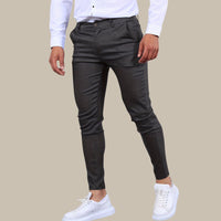 Chinohose für Herren - Slim Fit Stretch-Hose für den Sommerurlaub – Grau