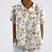 Lina™ | Bluse mit Blumenmuster – Hellrosa mit Blumendruck