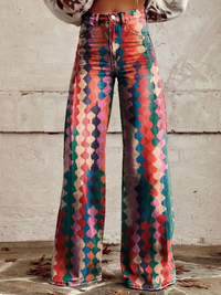 Evelyn | Flare-Hose aus Premium-Material – Stil 1