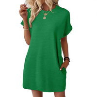 Evasha | Entspanntes Sommerkleid – Grün