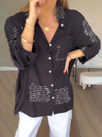 REINHILD - LOCKERE CASUAL-HEMD – Schwarz