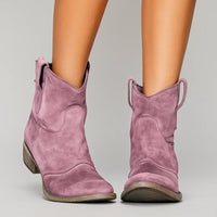 Claudia™ | zeitlose Stiefeletten – Violett