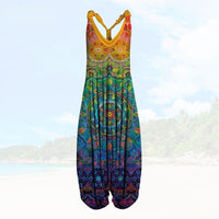 Vivi | Sommerlicher Jumpsuit für Frauen mit lockerer Passform – Regenbogen