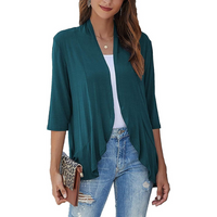 SEVDA - LEICHTER CARDIGAN MIT DREIVIERTELÄRMELN – Grün