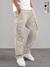 Lorencio™ Premium Mehrtaschen-Cargohose – Aprikose