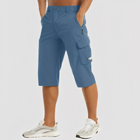 Adrienie - Komfortable Herren-Cargo-Hosen – Blau