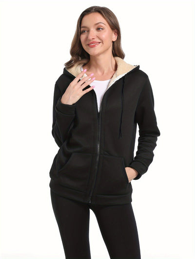 Olinoveia | Plüsch Warmer Hoodie aus Samt für Herbst und Winter