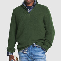 Pullover Herren Mit Reißverschluss | Business Casual Stil – Grün