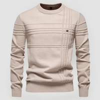 DAREK - STRICKPULLOVER MIT RUNDAUSSCHNITT – Beige