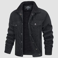 Aspeetra | Trendige Cordjacke für Herren – Dunkelgrau