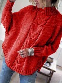 CLARA | MODISCHER STRICKSTIL – Rot