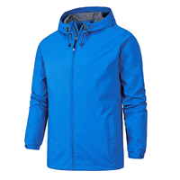 Herren Regenjacke | Wasserdichte – Blau