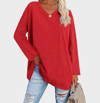 | Stylischer Langarmpullover für Ein Elegantes Alltagsoutfit – Rot