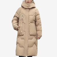 Lizzy | Langer Wintermantel – Khaki