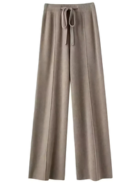 ELVINA – DIE STRICKHOSE MIT WEITEM BEIN FÜR STILVOLLE GEMÜTLICHKEIT – Grau