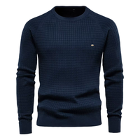 Sebastien –  Bequemer und stilvoller Pullover für Männer. – Blau