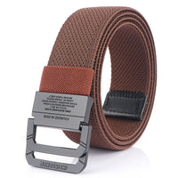 Valerius | Elastischer Canvas-Gürtel – Braun