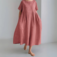 Bianca™ | Elegantes Kleid mit kurzen Ärmeln – Rot