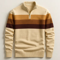 Finn | Herren-Pullover gestreift klassisch & modern – Braun
