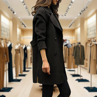 Mila | Ikonischer Trenchcoat – Schwarz