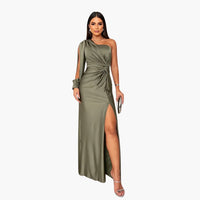 Adriana | Das perfekte Abendkleid – Oliv