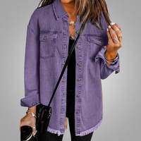 Roxanne™ | Vintage-Jeansjacke – Lila