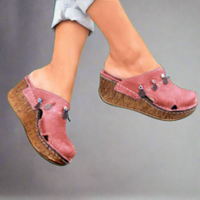 Zora | Bequeme Plateausandalen für Damen – Rosa