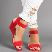 Maresia | Bequeme Sandalen für empfindliche Füße – Rot