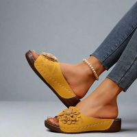 Venlind | Elegante Keil-Sandalen für den Sommer – Gelb
