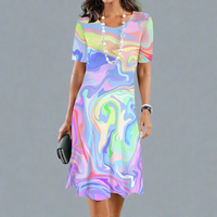Urswinda | Elegantes Farbverlauf-Sommerkleid – 5ZNC0