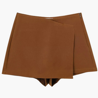 Vibrante Skort für Frauen - Bequem und Elegant für den Sommer – Braun