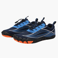 Unisex Flache Barfuß schuhe mit Fünf-Zehen-Design und rutschfester Sohle – Blau