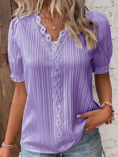 Émilie - Einfarbiges Damen-T-Shirt