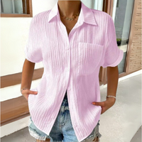 Anneke™ | Elegante Bluse mit Hemdkragen – Rosa