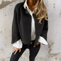 Judith™ | Elegante, warme kurze Jacke – Schwarz