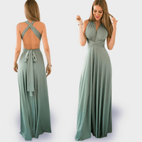 Noriswina | Sexy Multiway Boho Maxi-Kleid für besondere Anlässe – Hellgrün