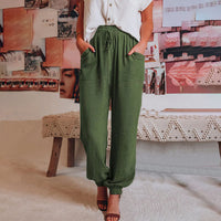 Belma Sommerhosen | bunte luftige Sommerhosen Damen – Oliv
