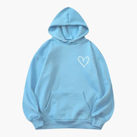Selina | Lässiger Hoodie – Hellblau