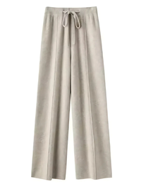 ELVINA – DIE STRICKHOSE MIT WEITEM BEIN FÜR STILVOLLE GEMÜTLICHKEIT – Beige