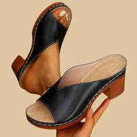 Madelyn | Orthopädisch Gepolstert Sandalen – Schwarz