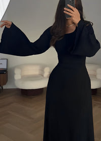 Amber - Anmutiges und stilvolles Maxikleid – Schwarz