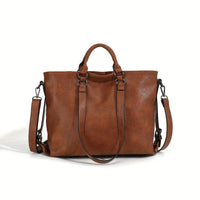 Bianca | Vintage Shopper Tasche mit zeitloser Eleganz – Braun